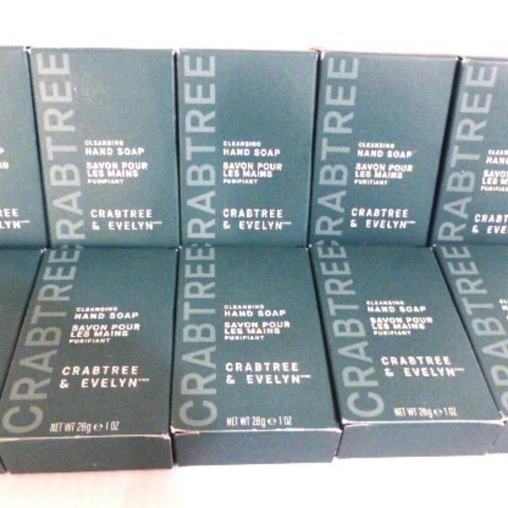 10x Crabtree CLEANSING HAND SOAP 28g -  1oz Lot of Crabtree & Evelyn Beauty Bar